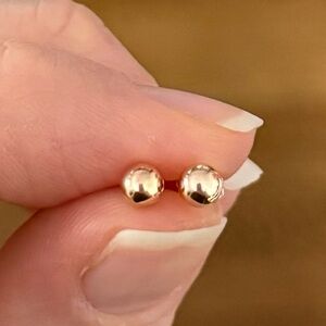 14k Rose Gold 4mm Ball Stud Earrings - New, Never Worn